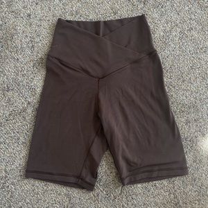 Aerie Cross-Waist 7 inch Biker Shorts